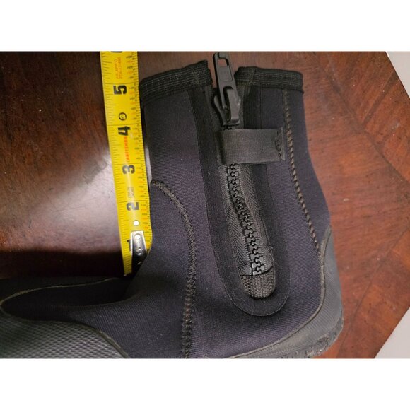 Neo Sport 3MM Neoprene Zippered Dive Ankle Boots For Water Sports Size 10 - Picture 9 of 11